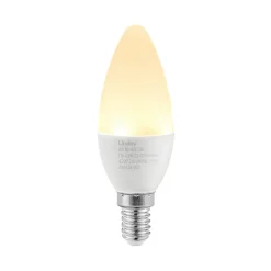 Lindby LED-kertepære, E14, C35, 4,5 W, opal, 3.000 K