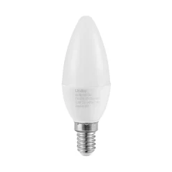 Lindby LED-kertepære, E14, C35, 4,5 W, opal, 3.000 K
