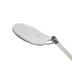 Lindby LED-klemmelampe Nyxaris, sølv, metal, CCT, 52 cm