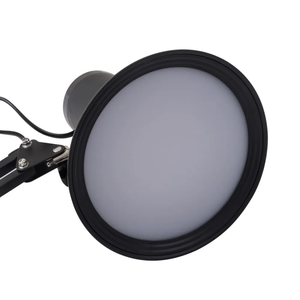 Lindby LED-klemmelampe Undra, sort, metal, justerbar