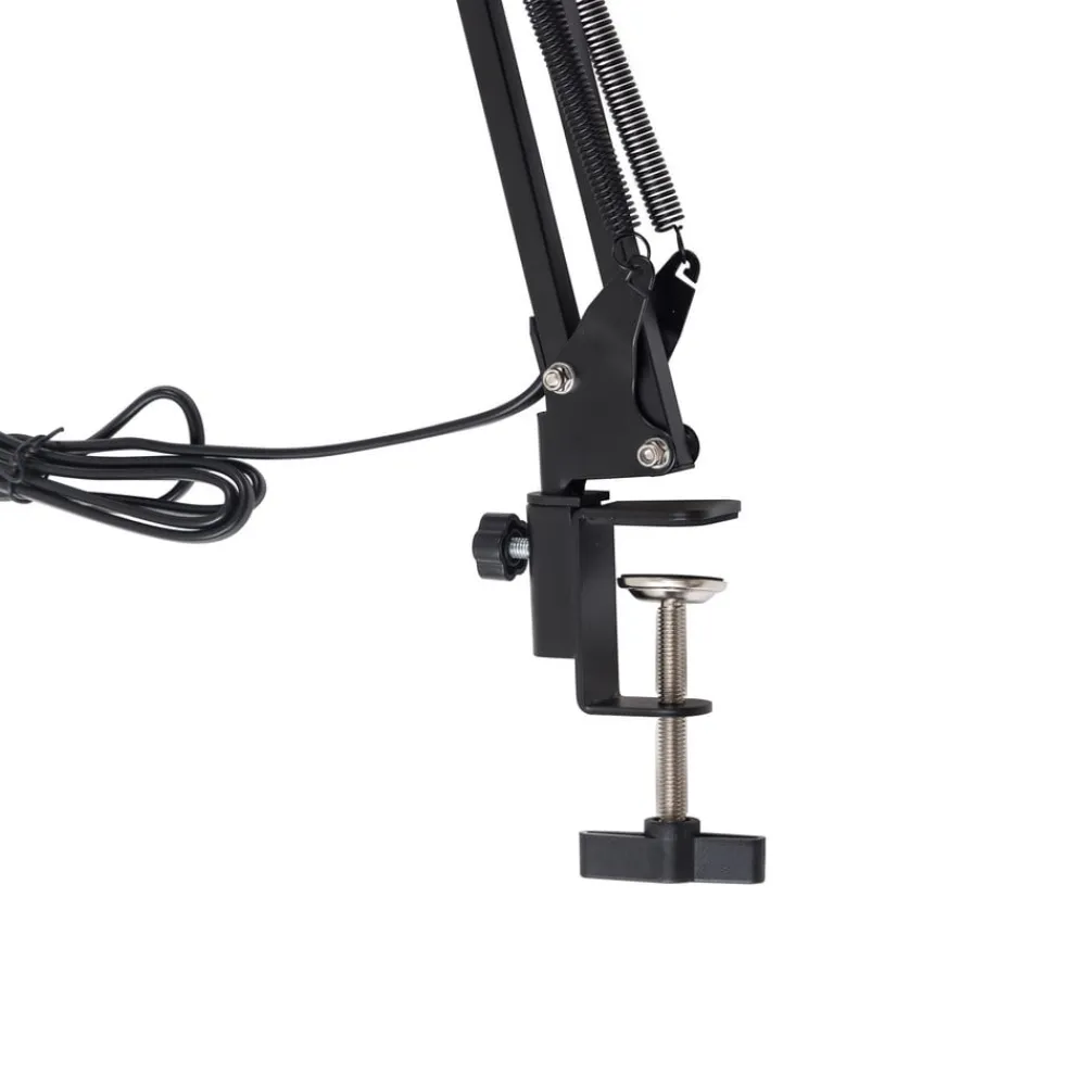 Lindby LED-klemmelampe Undra, sort, metal, justerbar