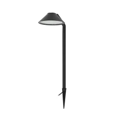 LED-lampe med jordspyd Capelo, sort, metal, 77 cm^Lindby Best