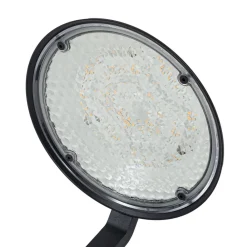 LED-lampe med jordspyd Capelo, sort, metal, 77 cm^Lindby Best