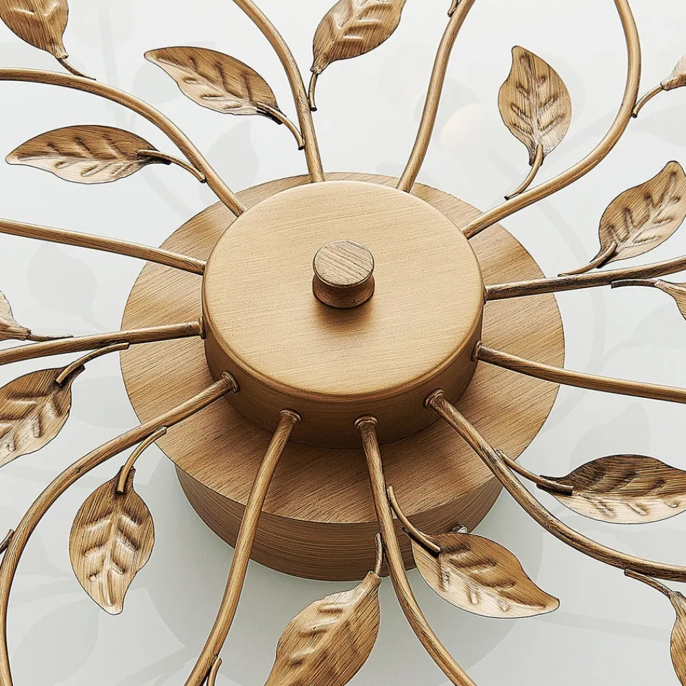 LED-loftlampe Bentas, bronze, metal, Ø 80 cm^Lindby Discount