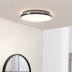 LED-loftlampe Comora, Ø 35 cm, hvid, IP44, 3000K^Lindby Outlet