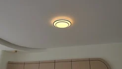 LED-loftlampe Duala, sort, RGB, CCT, fjernbetjening^Lindby Outlet