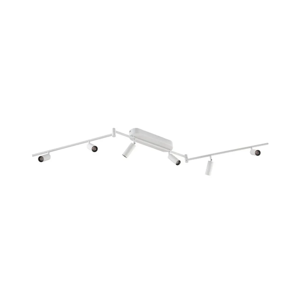 Lindby Gang|Loftlamper>LED-loftlampe Eldrin, 6 lyskilder, spots, hvid