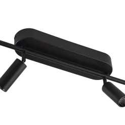 LED-loftlampe Eldrin, 6 lyskilder, spots, sort^Lindby New