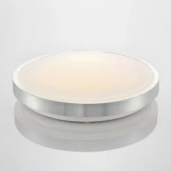 LED-loftlampe Emelie, Ø 42 cm, aluminiumsfarvet, metal^Lindby Clearance