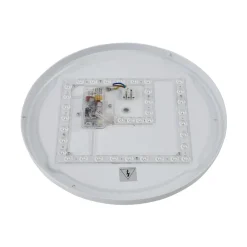 LED-loftlampe Emiva, Ø 39,5 cm, CCT, træ^Lindby New