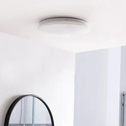 Lindby Gang|Loftlamper>LED-loftlampe Eovi, Ø 33 cm, hvid, 4.000 K