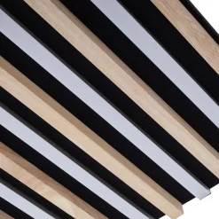 Lindby LED-loftlampe Firka, hvid, træ, 42 cm, CCT, dæmpbar.