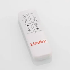 Lindby LED-loftlampe Fjardo, kantet, sort, CCT, fjernbetjening