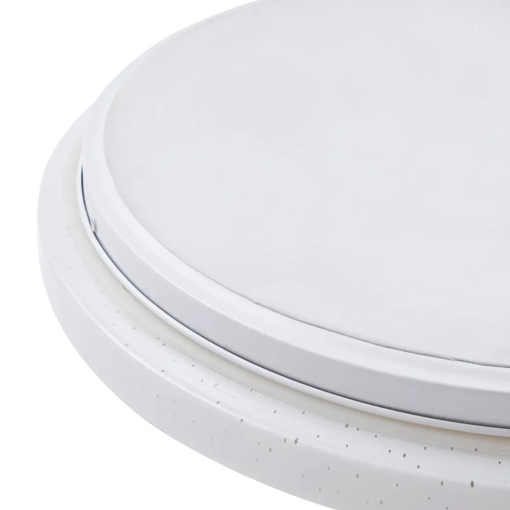 Lindby Gang|Loftlamper>LED-loftlampe Glamo, Ø 39 cm, krom, hvid, IP44