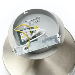 LED-loftlampe Gunda, hvid, glas, Ø 48 cm, dæmpbar^Lindby Clearance