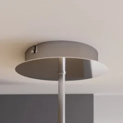 LED-loftlampe Gunda, hvid, glas, Ø 48 cm, dæmpbar^Lindby Clearance