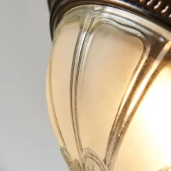 LED-loftlampe Henja, antik messing, Ø 32 cm, dæmpbar^Lindby Best