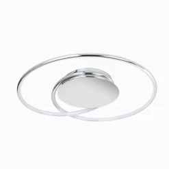 Lindby LED-loftlampe Joline, Ø 46 cm, kromfarvet, metal