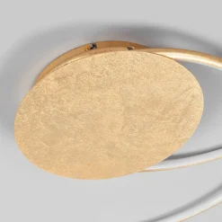 Lindby LED-loftlampe Joline, Ø 74 cm, guldfarvet, metal