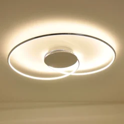 Lindby Gang|Loftlamper>LED-loftlampe Joline, Ø 74 cm, kromfarvet, metal