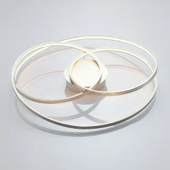 LED-loftlampe Joline, Ø 60 cm, nikkelfarvet, metal^Lindby Sale