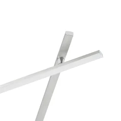 LED-loftlampe Kerem, 345 cm, nikkelfarvet, metal^Lindby Best