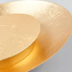 Lindby LED-loftlampe Keti, Ø 35 cm, guld, rund, metal