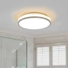 Lindby LED-loftlampe Lyss, Ø 34 cm, kromfarvet, IP44