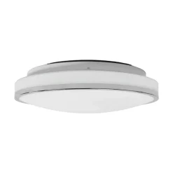 Lindby LED-loftlampe Lyss, Ø 34 cm, kromfarvet, IP44