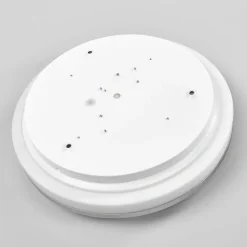 Lindby LED-loftlampe Lyss, Ø 34 cm, kromfarvet, IP44