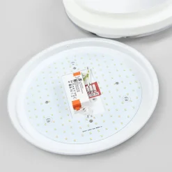 LED-loftlampe Lyss, Ø 40 cm, kromfarvet, IP44^Lindby Online