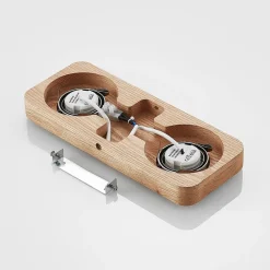 Lindby LED-loftlampe Mikari, 30 cm, træ, drejelig