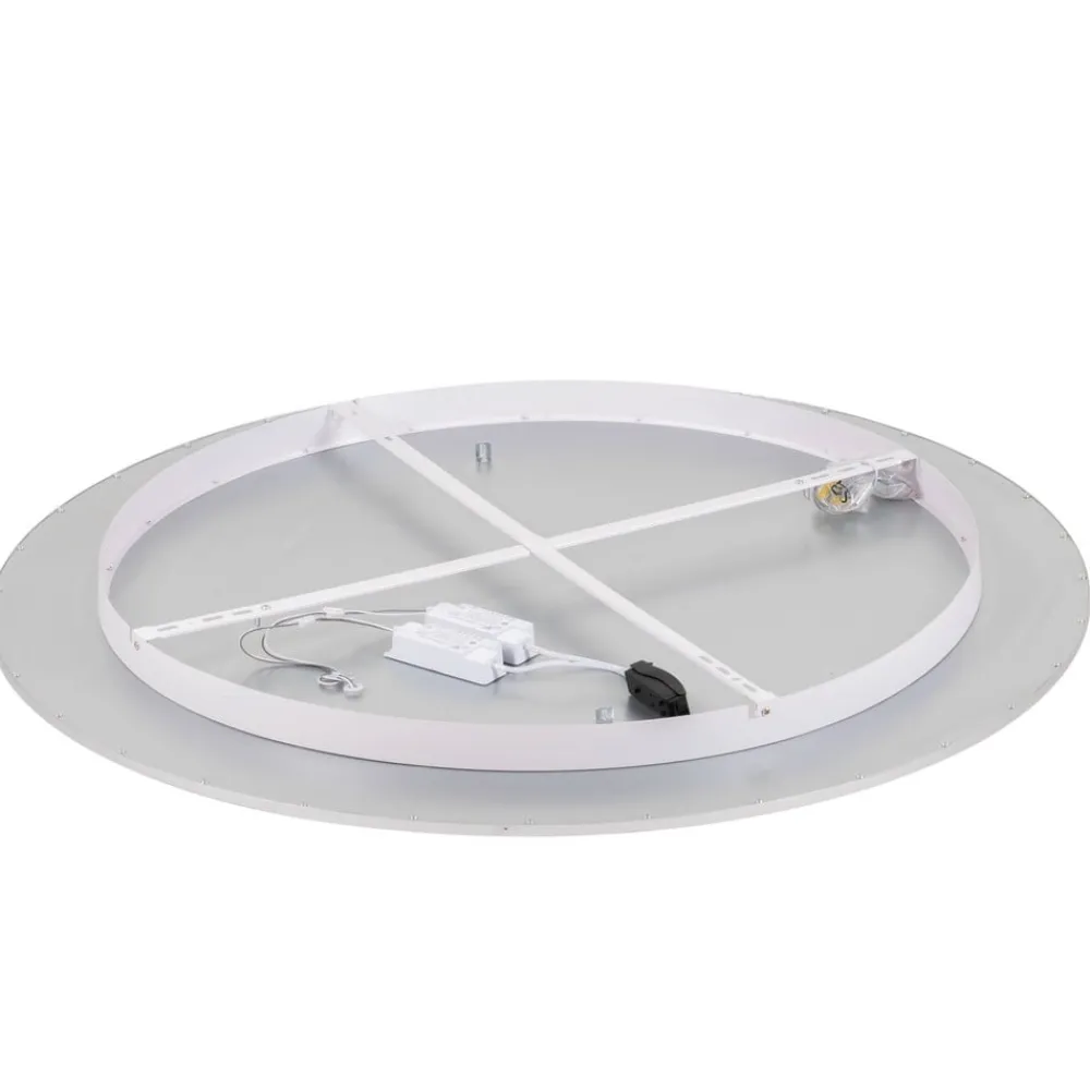 Lindby LED-loftlampe Narima, 4.000 K, Ø 100 cm, sølv