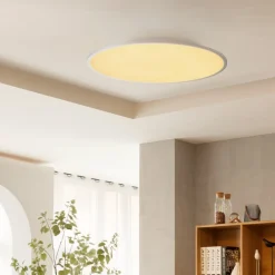 LED-loftlampe Narima, CCT, Ø 80 cm, sølv^Lindby Outlet