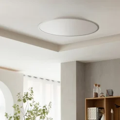 LED-loftlampe Narima, CCT, Ø 80 cm, sølv^Lindby Outlet