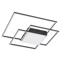 LED-loftlampe Nelinka, 60 cm, sort, aluminium^Lindby Outlet