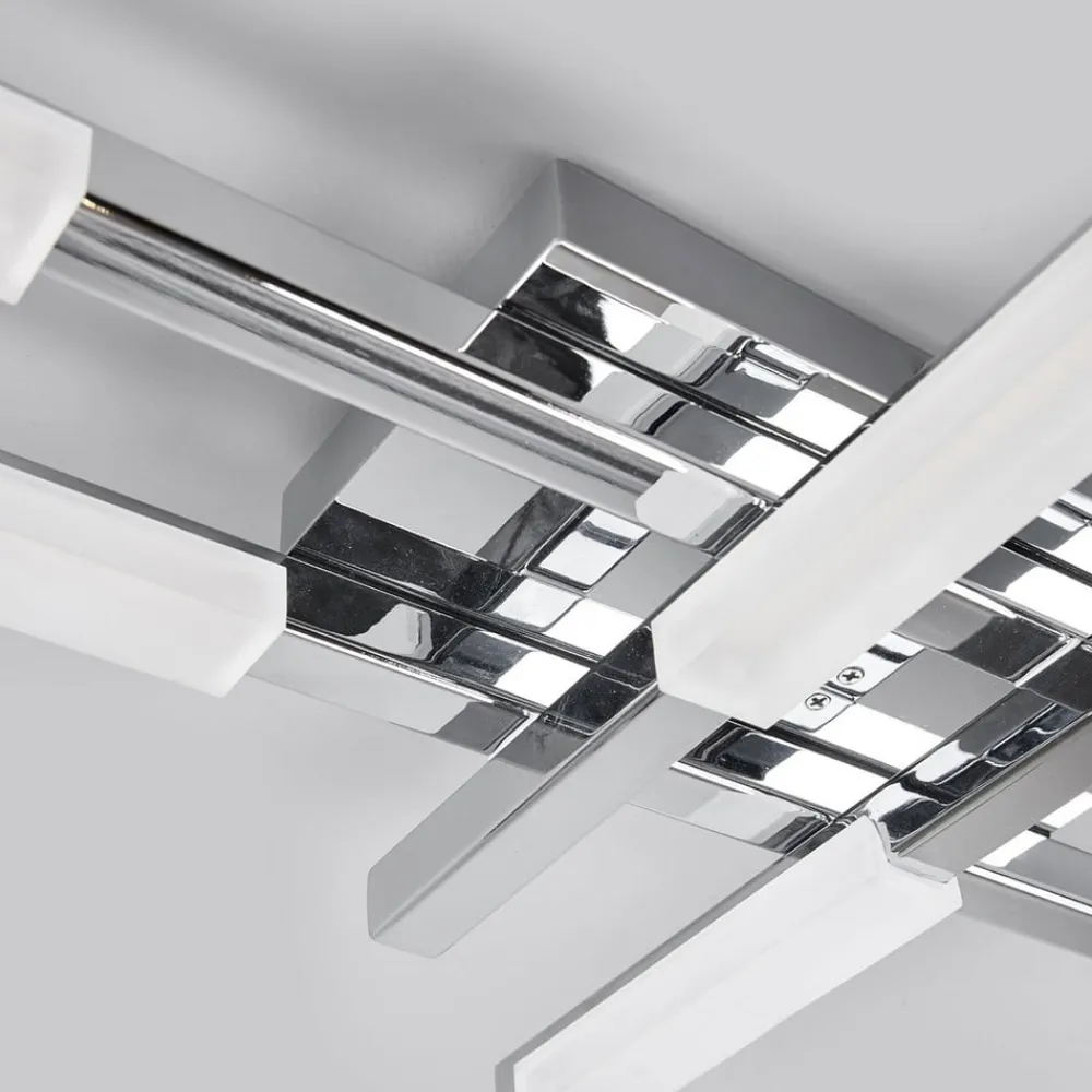 LED-loftlampe Patrik, 62 cm, 6 lyskilder, krom, IP44^Lindby Outlet
