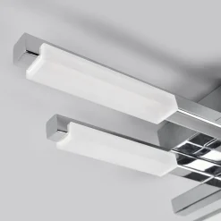 LED-loftlampe Patrik, 62 cm, 6 lyskilder, krom, IP44^Lindby Outlet