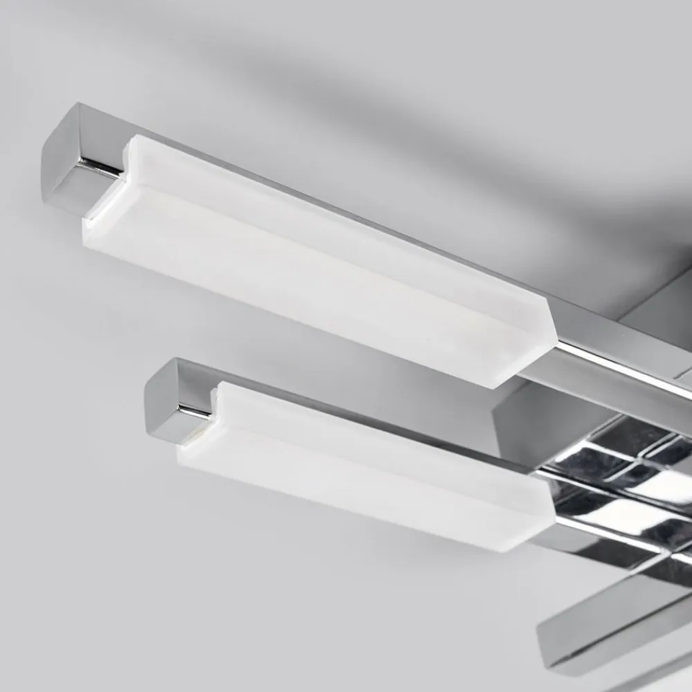 LED-loftlampe Patrik, 62 cm, 6 lyskilder, krom, IP44^Lindby Outlet