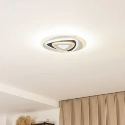 Lindby Gang|Loftlamper>LED-loftlampe Rebeka, Ø 50 cm, CCT, fjernbetjening