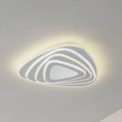 LED-loftlampe Rebeka, 48x49cm, CCT, fjernbetjening^Lindby Hot