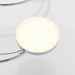 LED-loftlampe Rouven, spiralform, 6 lyskilder, grå^Lindby Discount