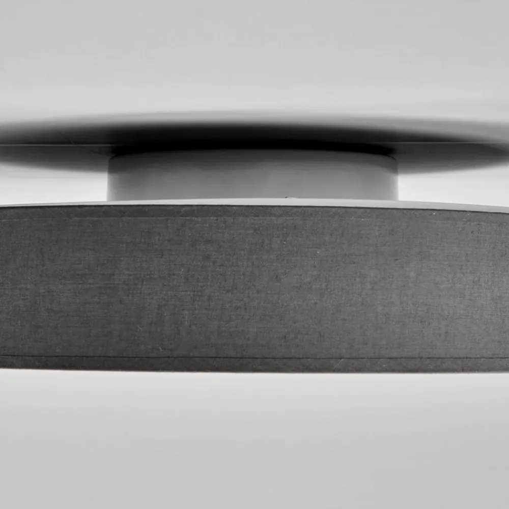 LED-loftlampe Saira, Ø 40 cm, grå, tekstil^Lindby Outlet
