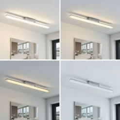 Lindby Loftlamper|Loftlamper>LED-loftlampe til badeværelset Levke, 75 cm, dæmpbar, IP44