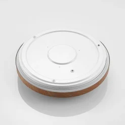 Lindby LED-loftlampe Vaako, Ø 41 cm, metal, trælook