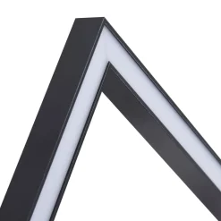 Lindby LED-loftlampe Yulla, 34 cm, sort, sensor