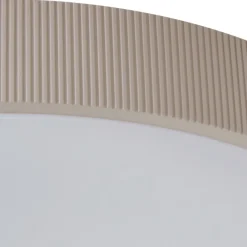 Lindby LED-loftlampe Zylo, lysegrå, Ø 49 cm, CCT, dæmpbar