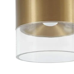 LED-loftslampe Dalila, guld, Ø 10 cm, aluminium^Lindby New