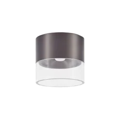 LED-loftslampe Dalila, sort, Ø 10 cm, aluminium^Lindby Clearance