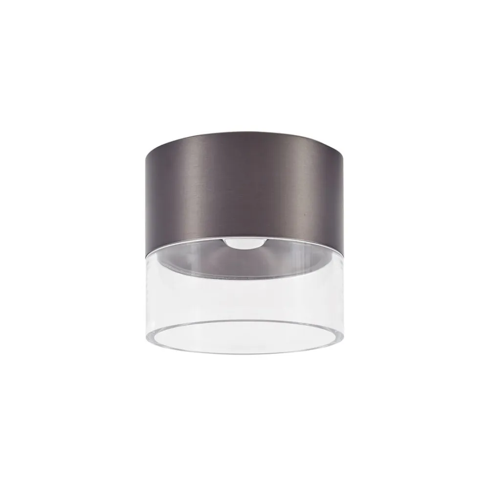 LED-loftslampe Dalila, sort, Ø 10 cm, aluminium^Lindby Clearance
